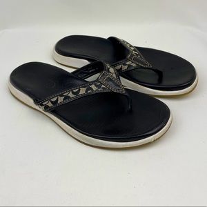 Classy Casual Coach Flip Flop Sandals size 6